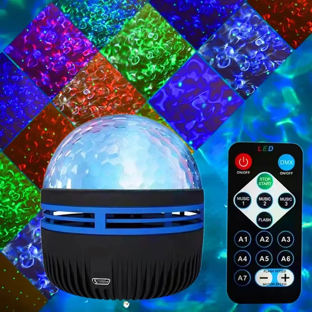 Auron – Proyector giratorio USB para fiestas