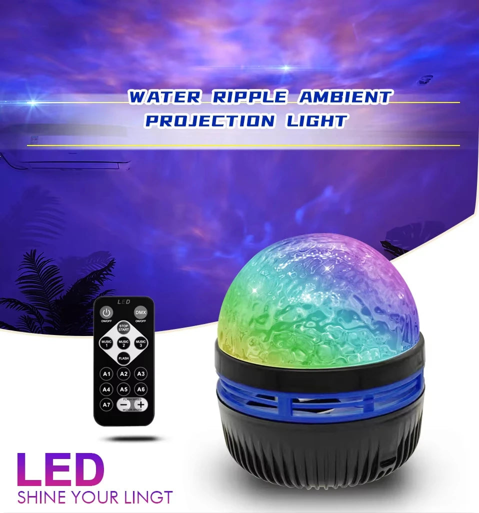 Auron – Proyector giratorio USB para fiestas